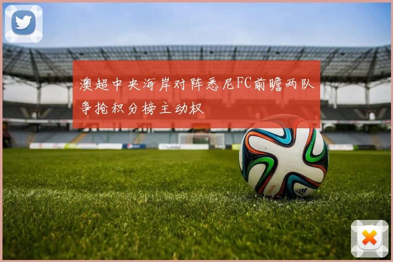 澳超中央海岸对阵悉尼FC前瞻两队争抢积分榜主动权